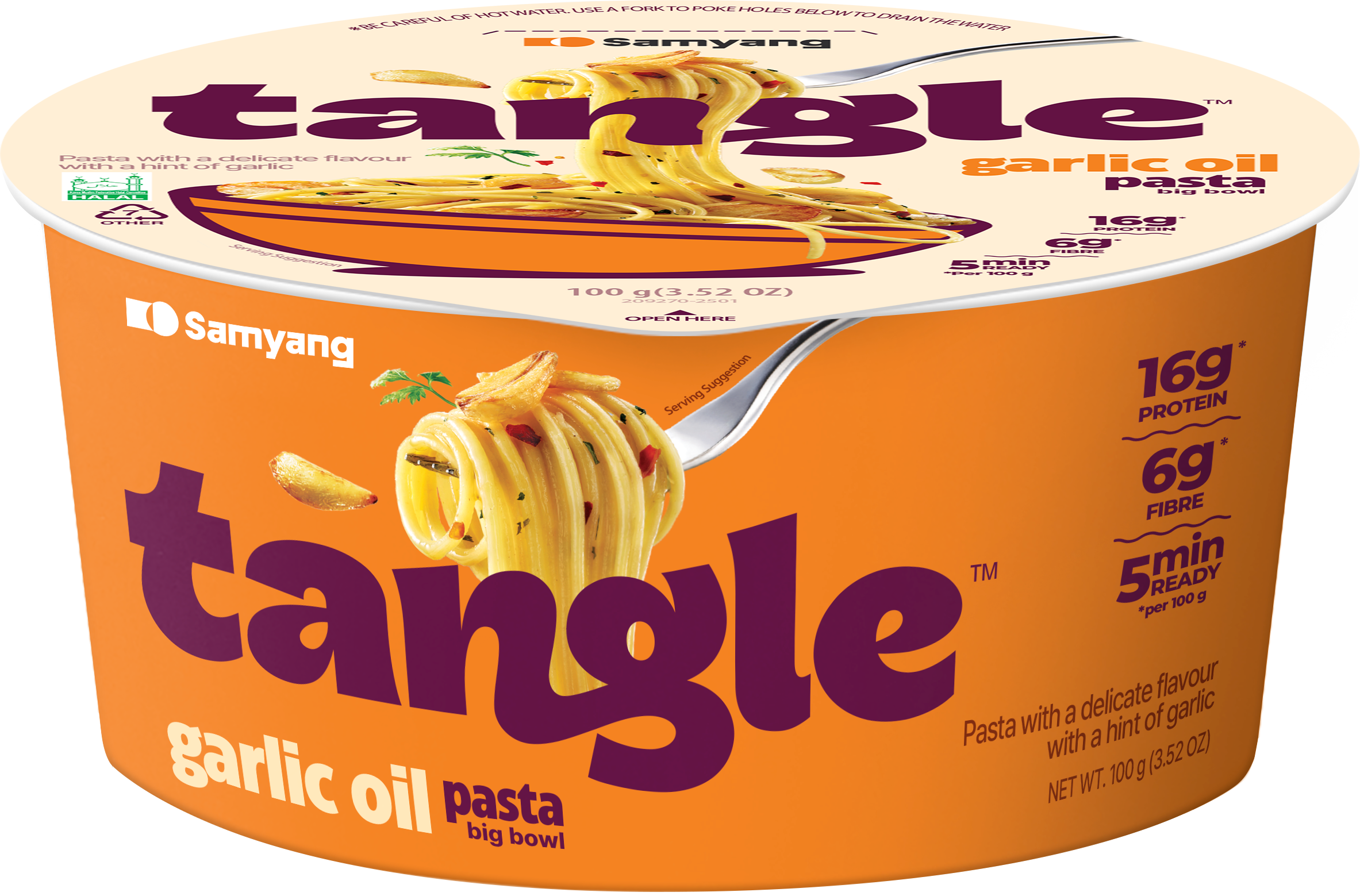 Samyang Tangle Garlic Oil Pasta Bowl 105g